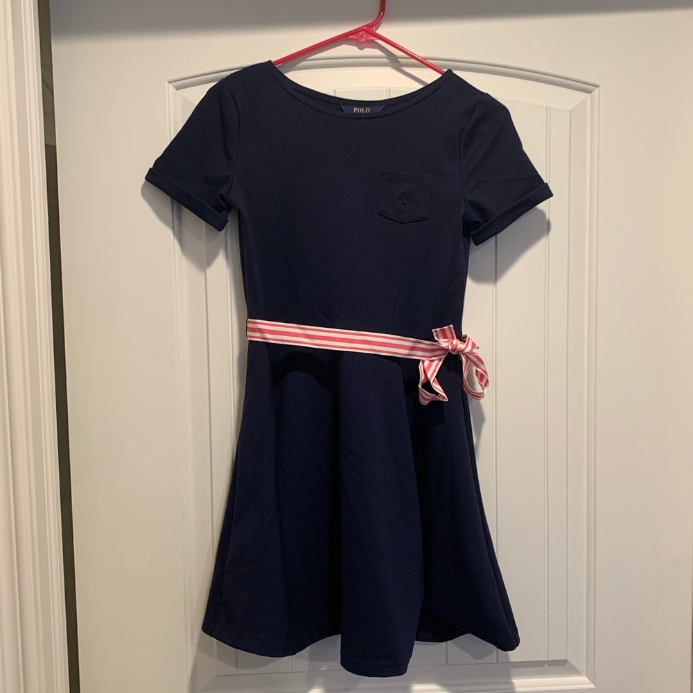 Ralph Lauren Girls Navy dress size L
